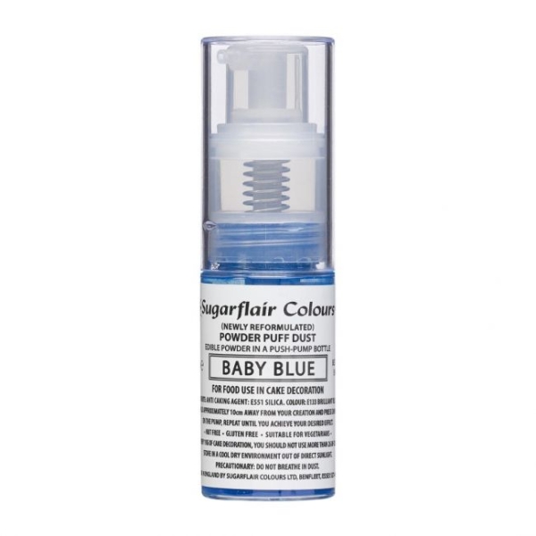 Pumpspray - Pulver Puff Dust - Baby Blau - ohne E171